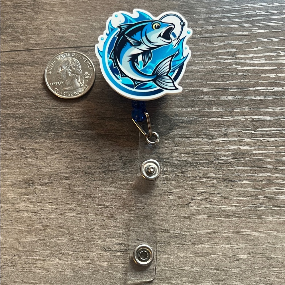 Fish badge reel